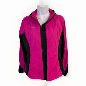 Avalanche Hooded Windbreaker Jacket Pink Medium Polyester